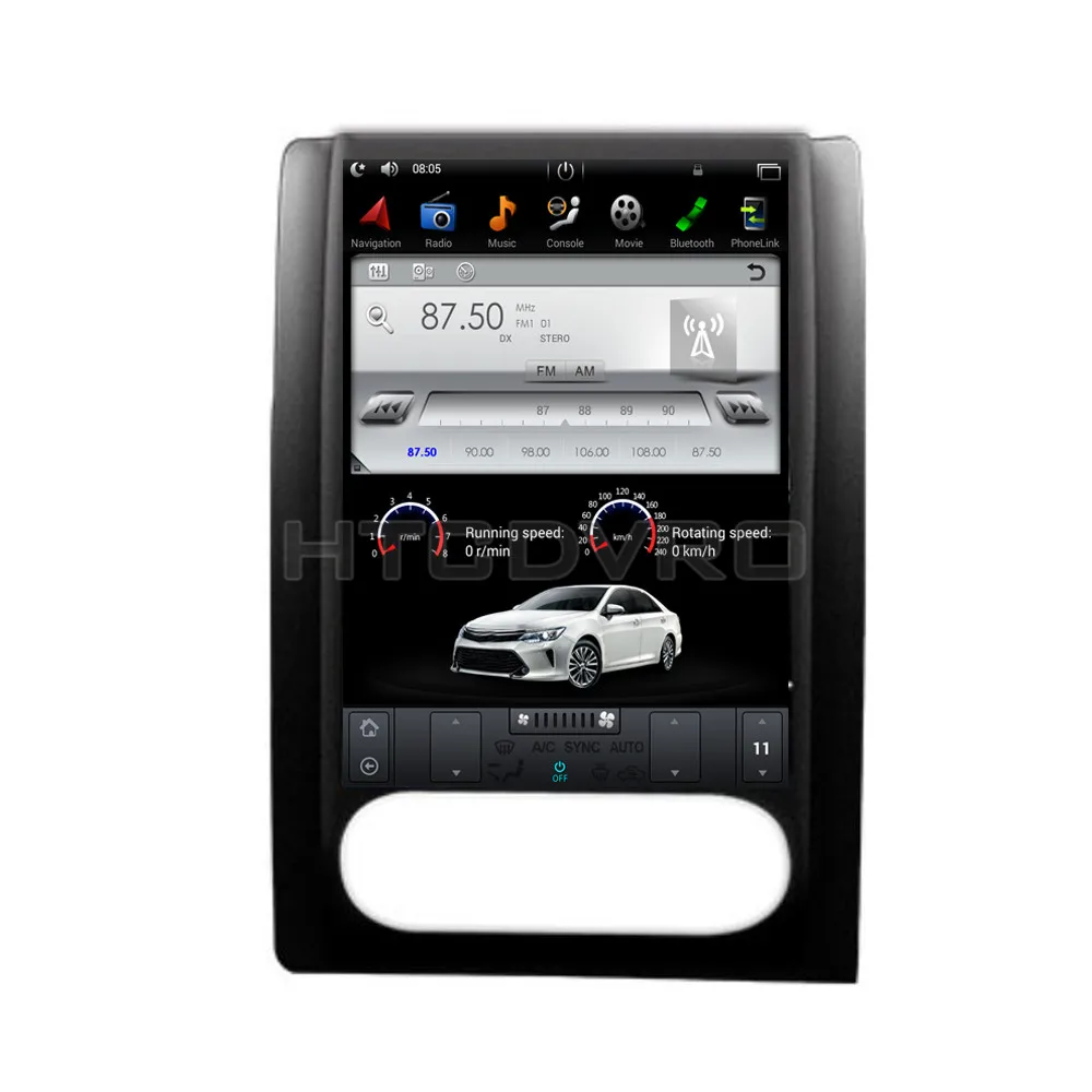 

YMODVHT 13inch Telsa Style Vertical Screen Quad Core Android 7.1 2GB RAM Car DVD GPS for Nissan X-TRAIL/Qashqai 2007-2011 2012