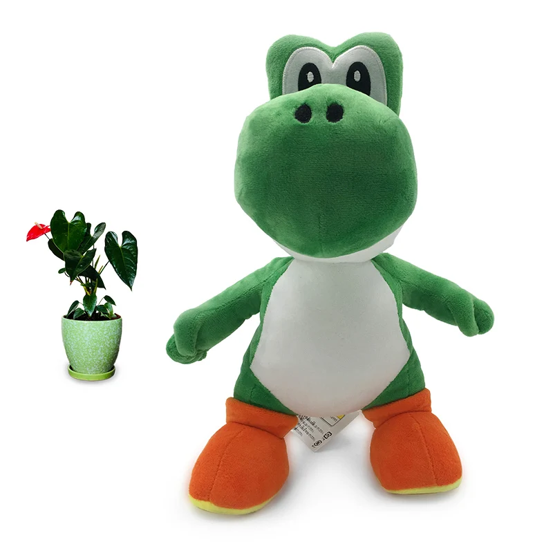 

2018 New Arrival Anime Super Mario Bros Standing Yoshi Peluche Doll Plush Soft Stuffed Baby Toy Great Christmas Gift For Kids