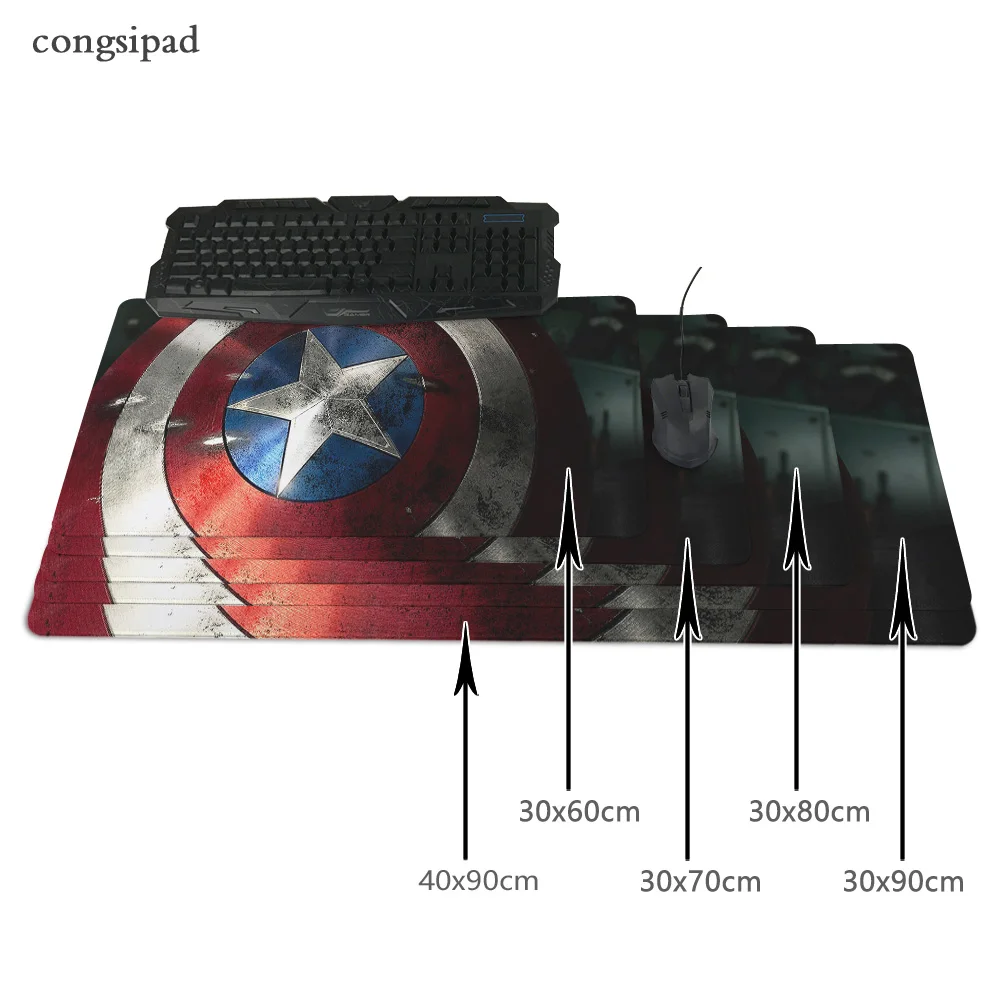 Коврик для мыши Captain America Ultimate игровой коврик из натуральной резины компьютерный