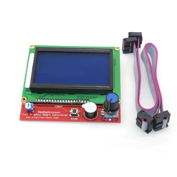  1 pc Mega 2560 R3 + Rampen 14 + USB linie + A4988 modul + PCB Heatbed MK2B + 12864LCD control panel