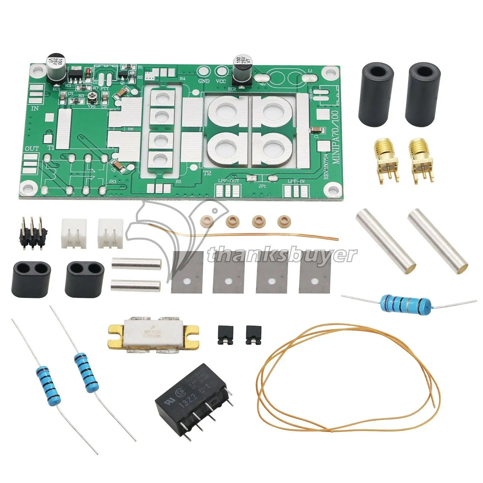 Наборы DIY MINIPA100 1 8 54 МГц 100 Вт SSB Линейный Усилитель Мощности HF для YAESU FT 817 KX3 818 CW AM