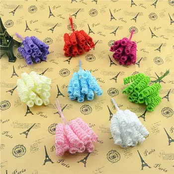 

Cheap 144pcs Foam Artificial Curly Stamen Bacca Flower For Wedding Car Decoration DIY Simulation Floristry Supplies Fake Flowers