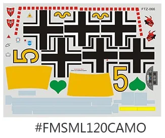 

RC Plane Sticker for FMS Model 1400mm BF109 FMS046