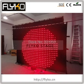 

Free shipping P90MM 2*3M wide led video curtain