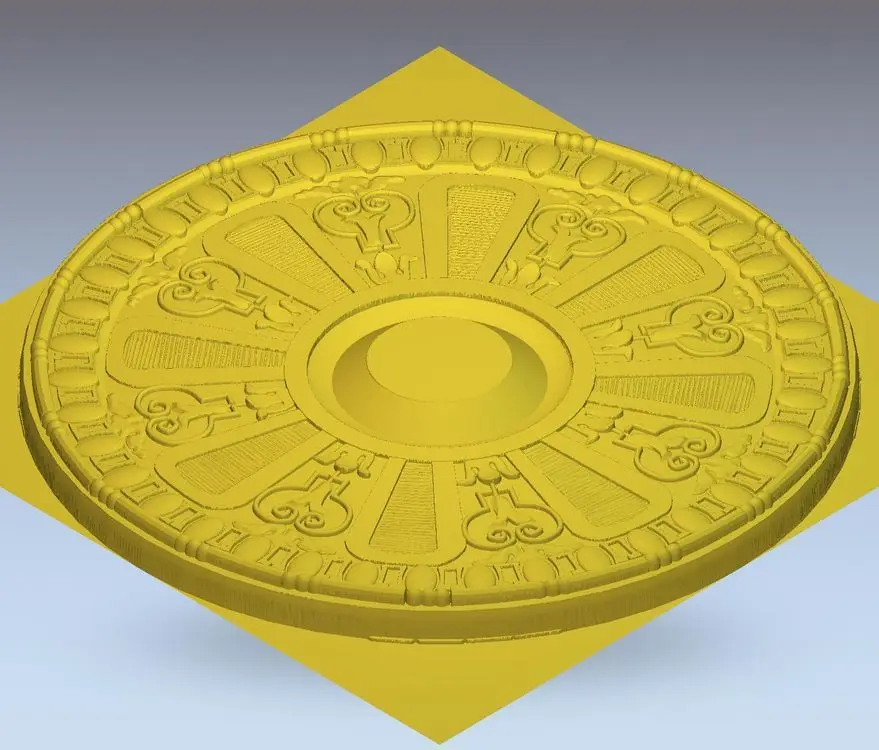 

3d model relief for cnc in STL file format rosette_8