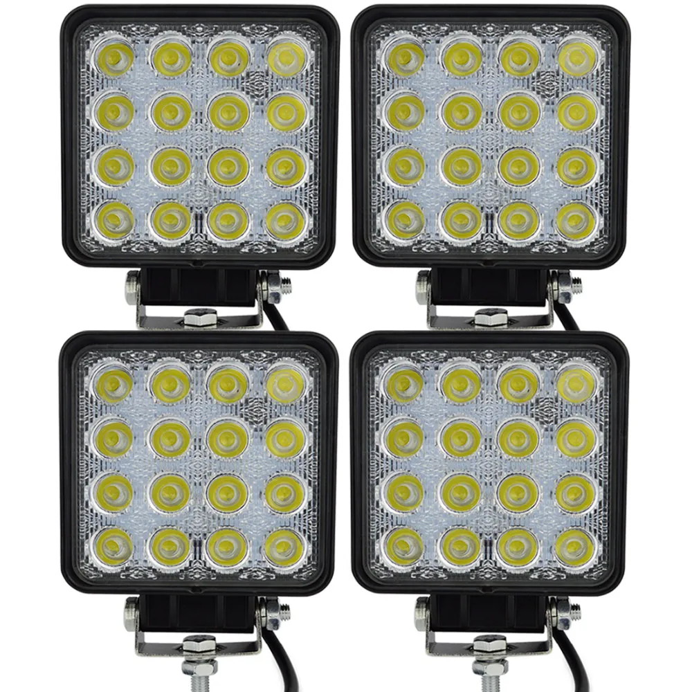 4pcs 4INCH 48W LED WORK LIGHT OFFROAD fog lamp Flood/spot flood 24V 12V