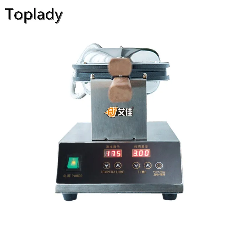 Commerial Intelligent HK Style Egg Waffle Maker 110V Electric Eggettes Bubble Egg Waffle Maker Display Egg
