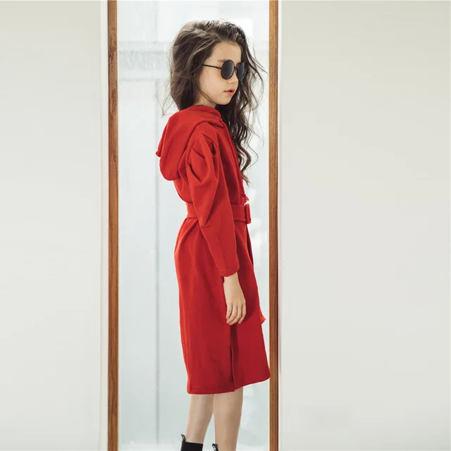 red and black long frock