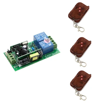 

2017 New 85V-250V Wide Range Output RF Wireless Remote Control System 1 Receiver & 2 Transmitter 2Keys Smart Home Control System