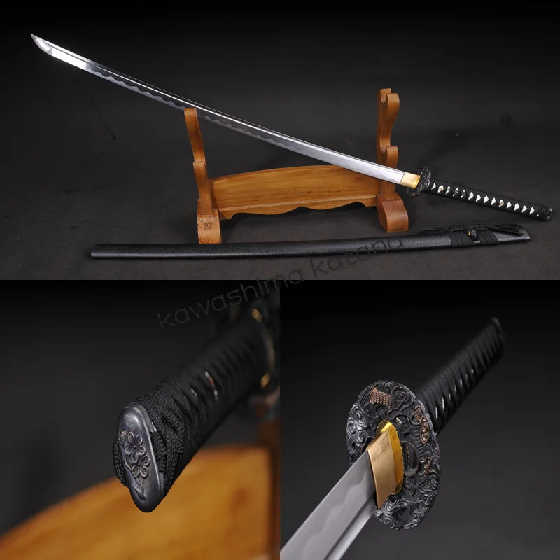 

Handmade Vintage T10 Clay Tempered Samurai Sword Katana Sharp Edge