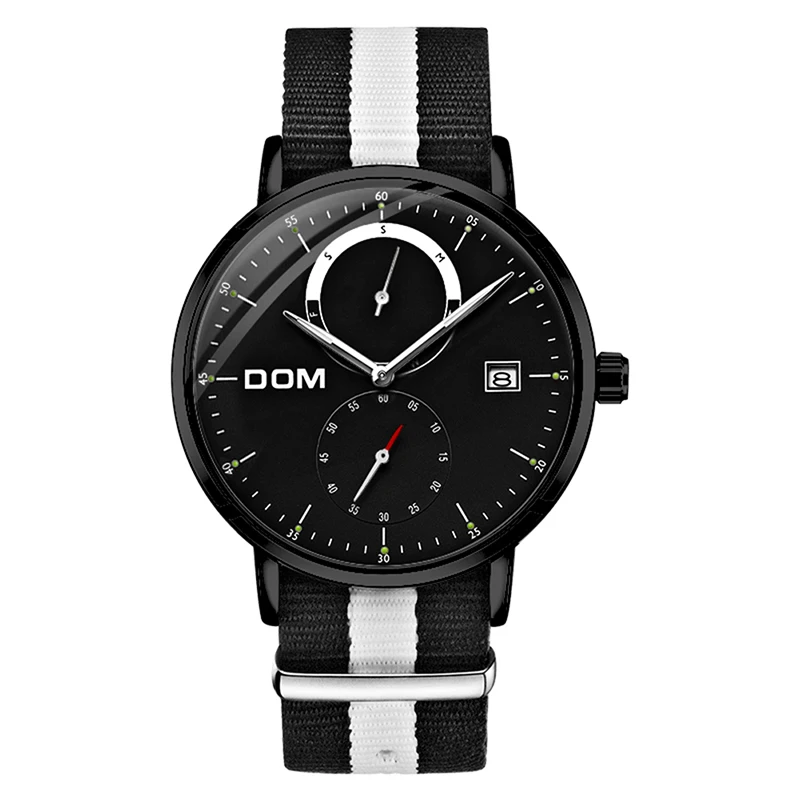 

DOM Watches Men Military Top Brand Luxury Digital Leather Band Alloy Quartz Hodinky Men WristWatch Relojes Para Hombre Montre