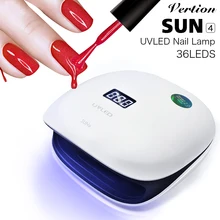 УФ-светодиодный светильник Verntion Сушилка для ногтей 48 Вт лампа для маникюра уникальный низкотемпературный режим сушилка для гель-лака Авто зондирование Маникюр для ногтей, инвентарь