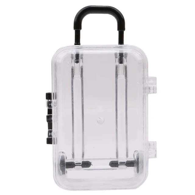 Buy Clear Mini Rolling Travel Suitcase Favor Box Kids