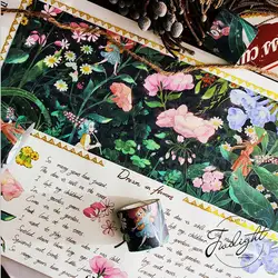 40 мм x 5 м картина маслом серии васи клейкие ленты DIY декоративные дневник записки бумага клейкие ленты s kawaii клейкая клейкие ленты этикетки