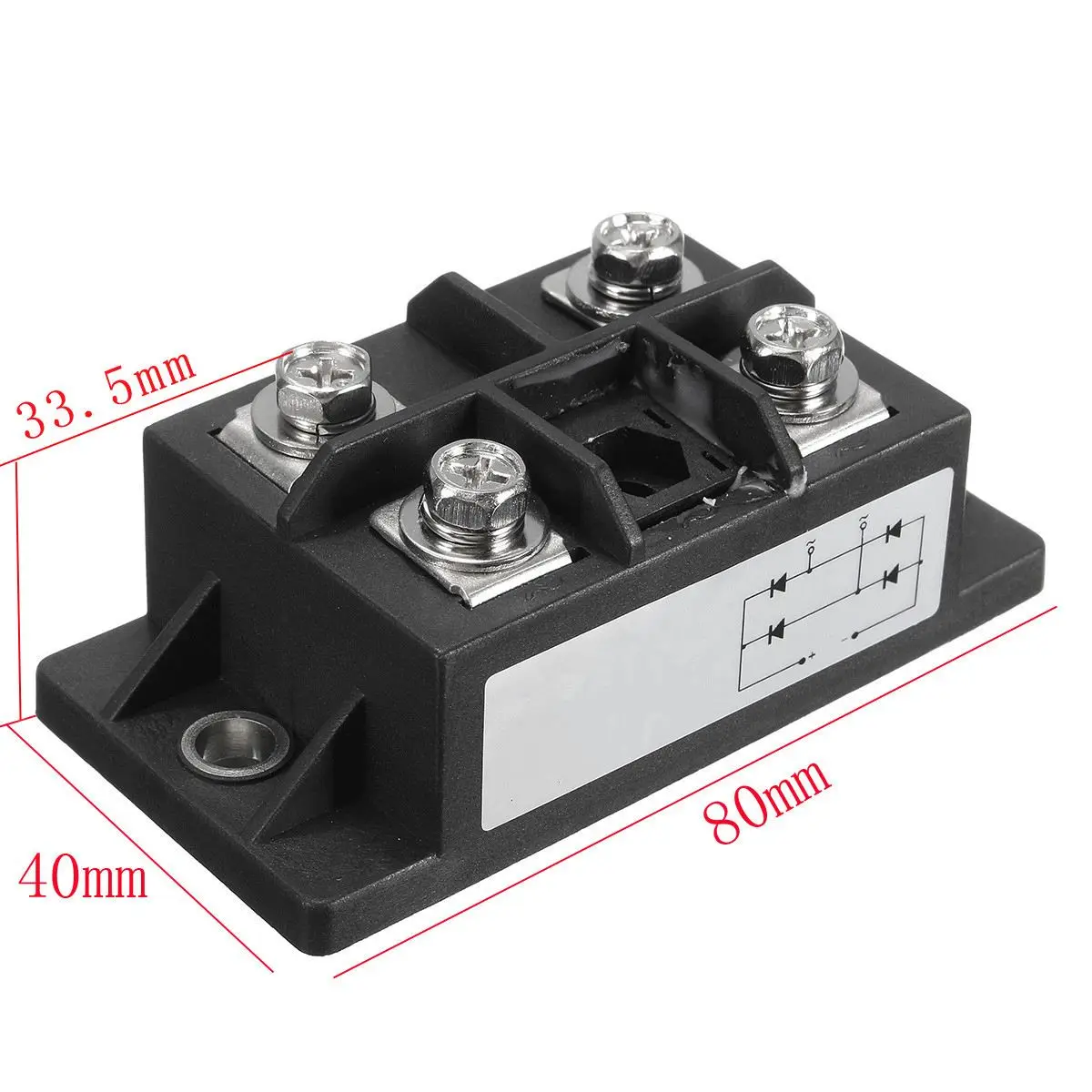 1 шт. новое поступление черный 150A Amp 1600V MDQ150A однофазный диодный мостовой выпрямитель модуль питания