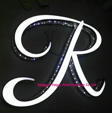 Outdoor Waterproof Led Advertisign sign Perforated illuminated Channel Letter for shop