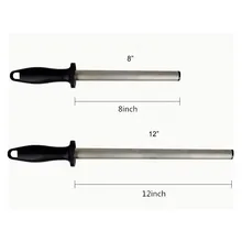 Dmd diamante cuchillo de cocina afilador afilado palo media barra redonda abs mango