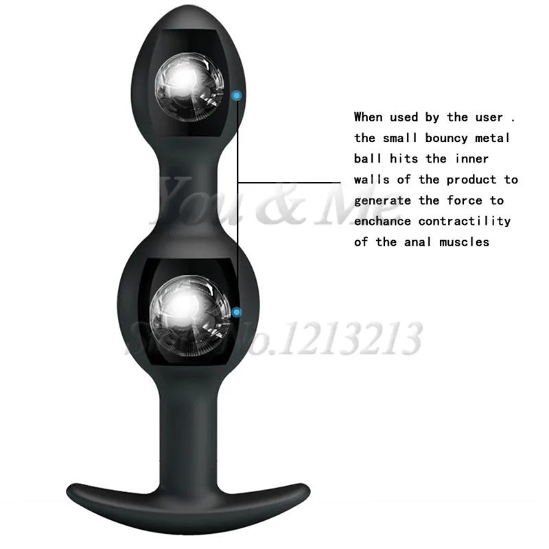 Anal Beads vagina Masturbator dildo Metal Ball Inside Muscles Trainer Single Ball Butt Plug erotic Sex toys Product for Couples
