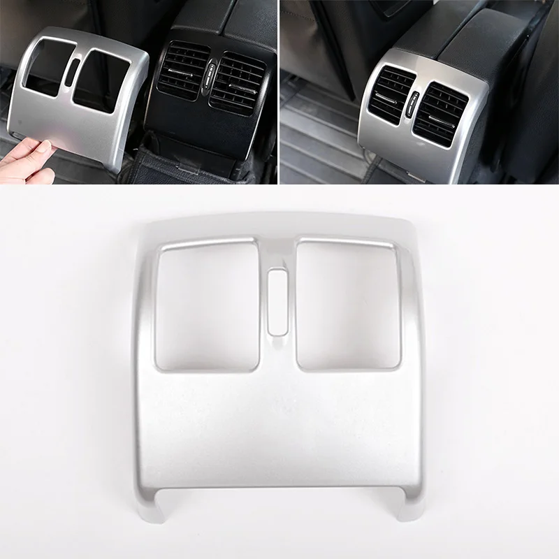

1pc Silver 19*17.8*8cm Car Rear Vent Air Outlet Trim Frame Accessories Parts Suitable For Mercedes Benz C Class W204