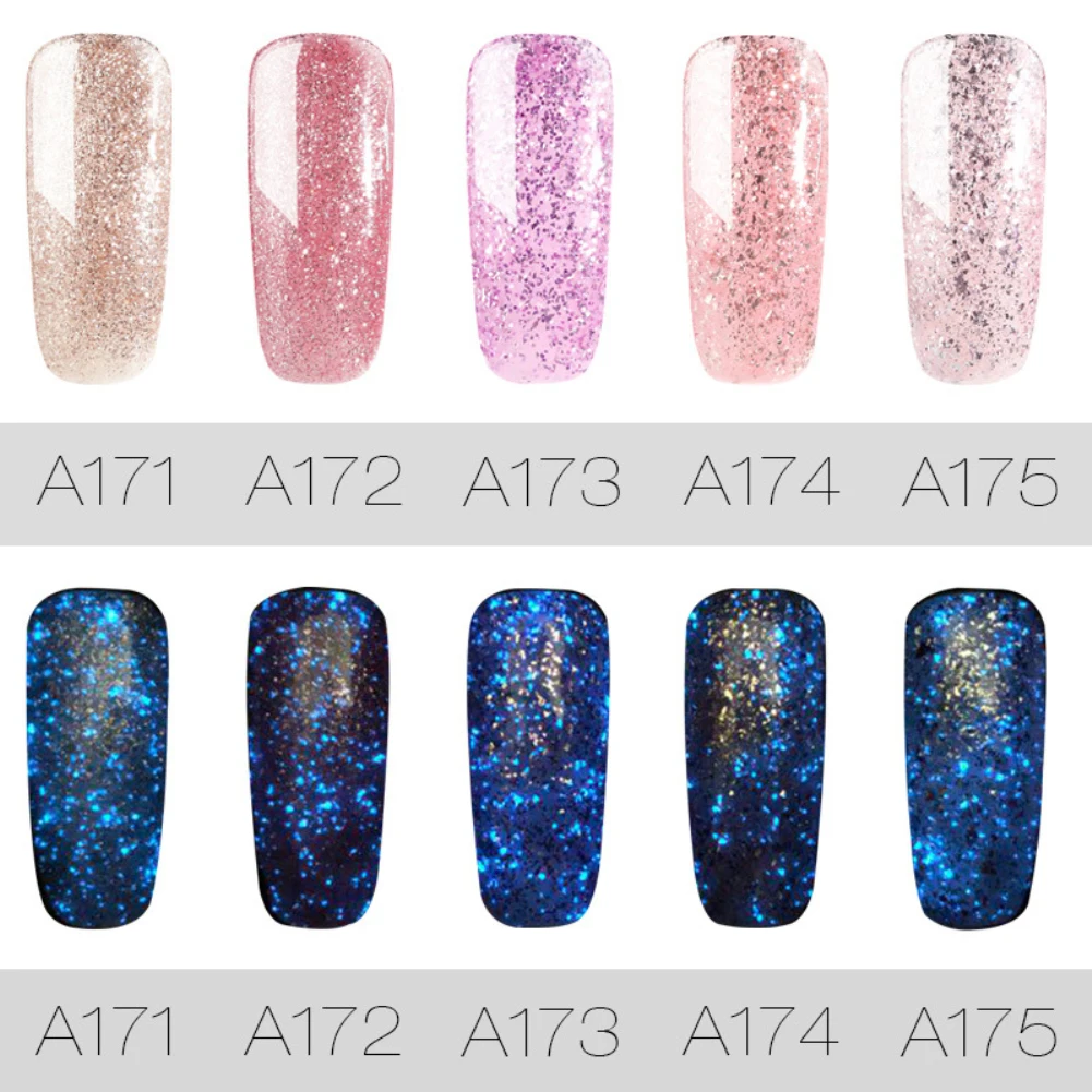 

7ml Nail Polish Temperature Change Glue Soaked Radiance Rose Gold Gel Nails Art Soaked UV LED Gel Poland Gradient Nail Gel TSLM1