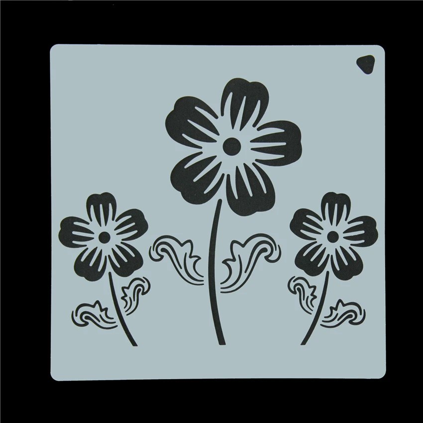 Bouquets Flower Cake Stencil Pad Frostings Spray Stencils Fondant Cake Decoration Template Molds
