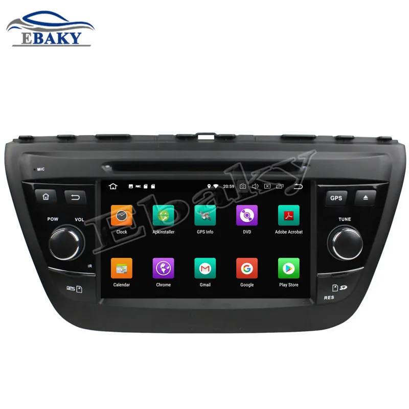 Discount NaviTopia 7inch 4GB RAM 64GB ROM Octa Core Android 9.0 Car DVD Radio For Suzuki SX4/S Cross 2014 with GPS/wifi/Bluetooth 2