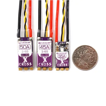 

FLYCOLOR X-Cross ESC BLHeli_32 35A 45A 50A BL-32 Brushless ESC 3-6S Lipo Dshot1200/RGB LED for 170mm-450mm Multi-Rotor FPV Drone
