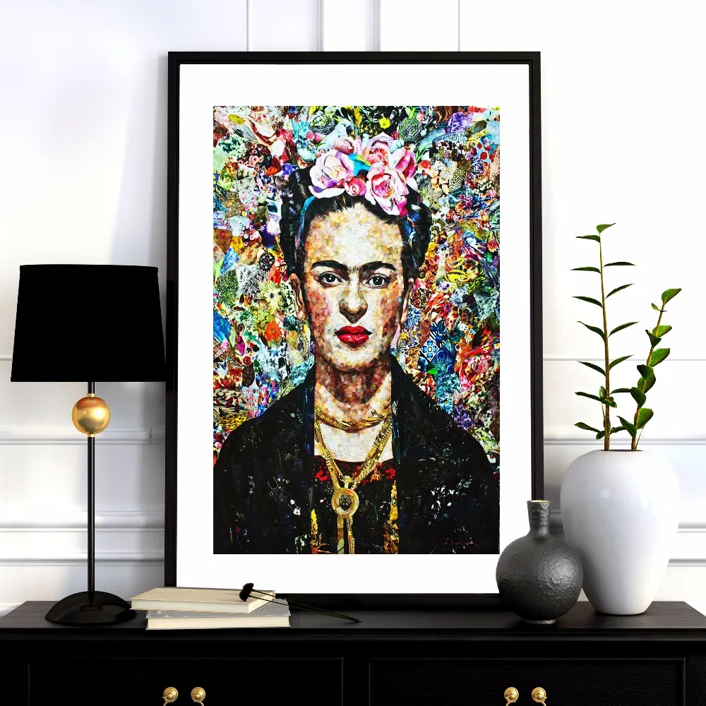 Frida Kahlo Quote Portrait Canvas Art Print Painting Poster Home ...