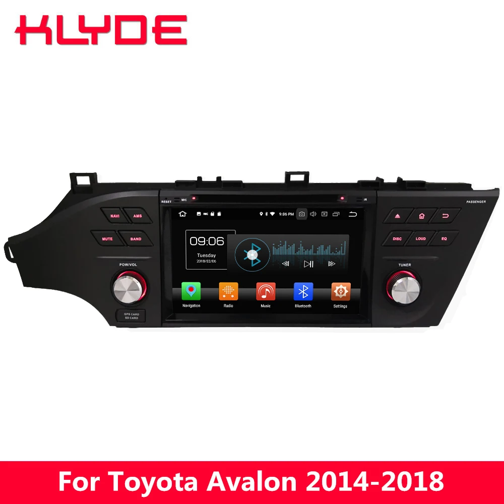 

KLYDE 8" 4G Android 8.0 Octa Core 4GB RAM 32GB ROM BT Car DVD Multimedia Player Radio For Toyota Avalon 2014 2015 2016 2017 2018