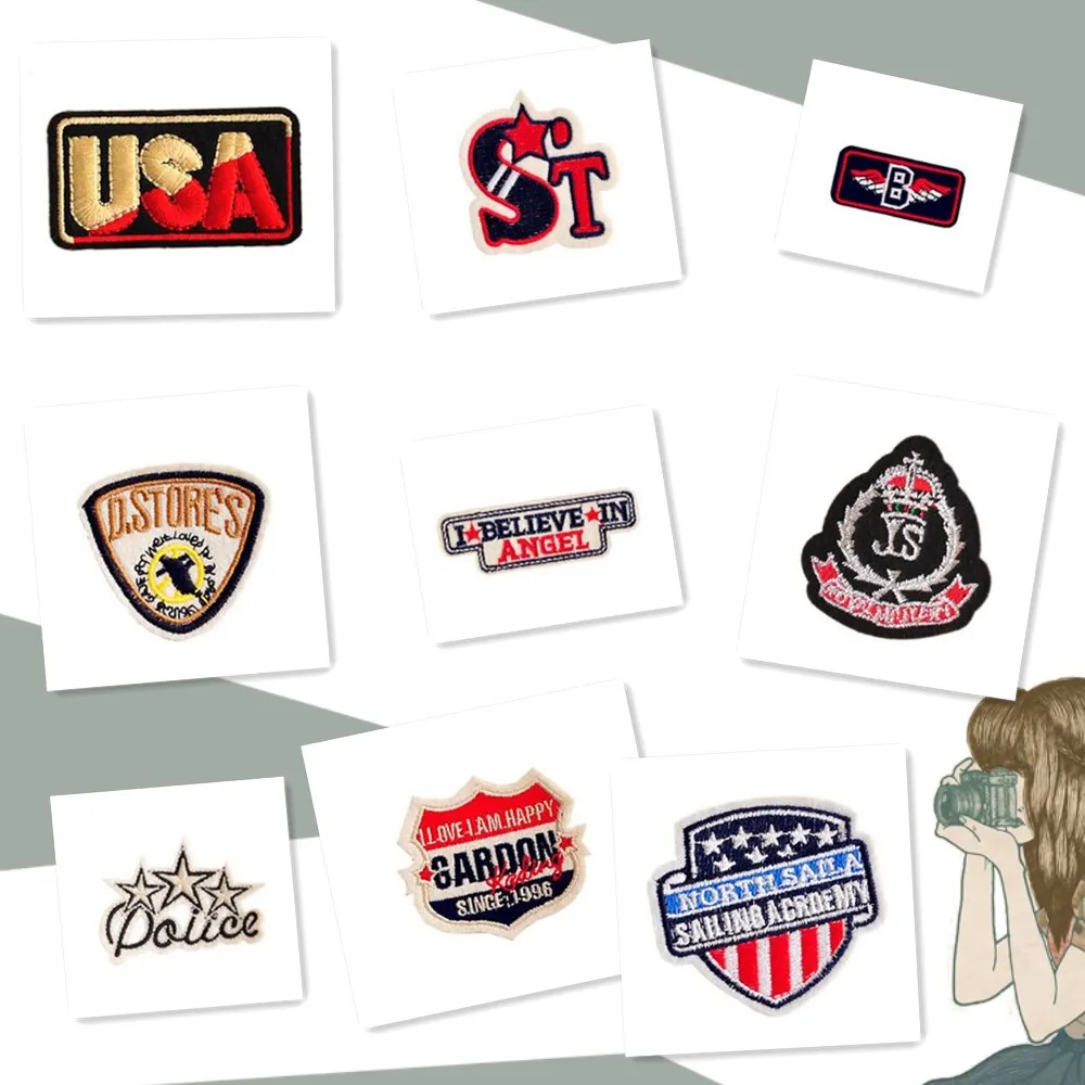 1 PC Embroidered Patches for Clothes DIY Cloth Patch Sticker for