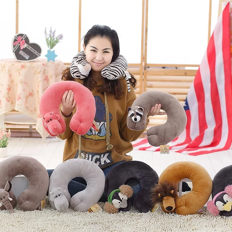 35*35 Stuffed Animal Plush Toy Neck Pillow Protection in Movies & TV
