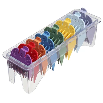 

8 Sizes Colorful Haircutting Clipper Tool Guide Comb Attachment For Electric Hair Clipper Trimmer Shaver Accessories