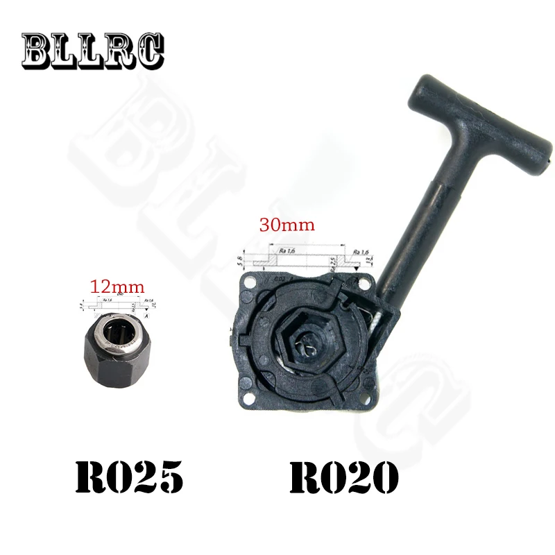 

HSP R020 Pull Starter with R025 12mm Hex Nut One Way Bearing for VX 18 21 SH18 21 Nitro Engine Motor Parts RC Model Car
