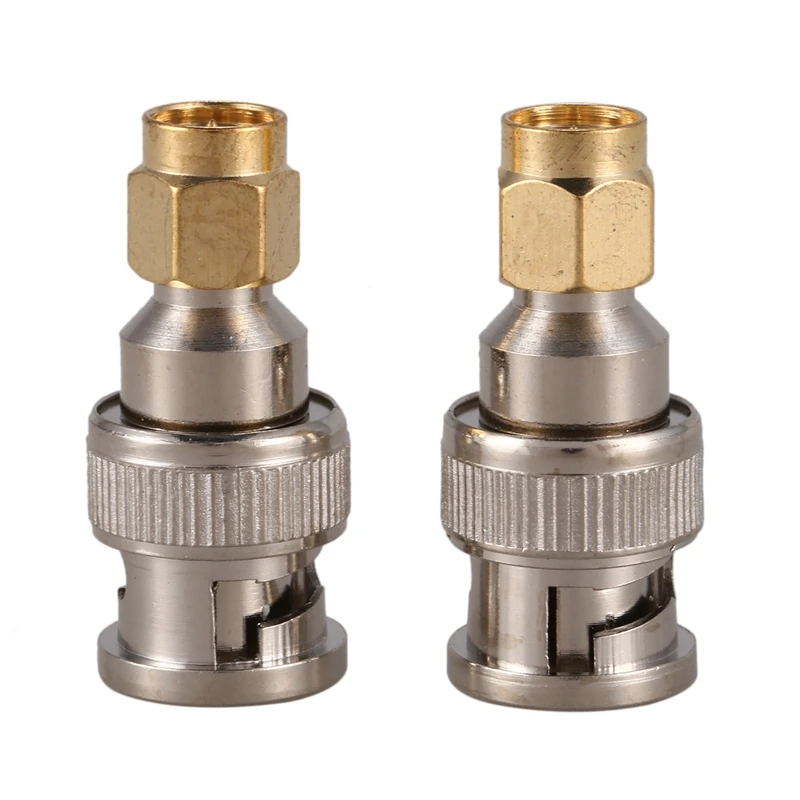 

2pcs RF coaxial coax adapter SMA male to BNC male