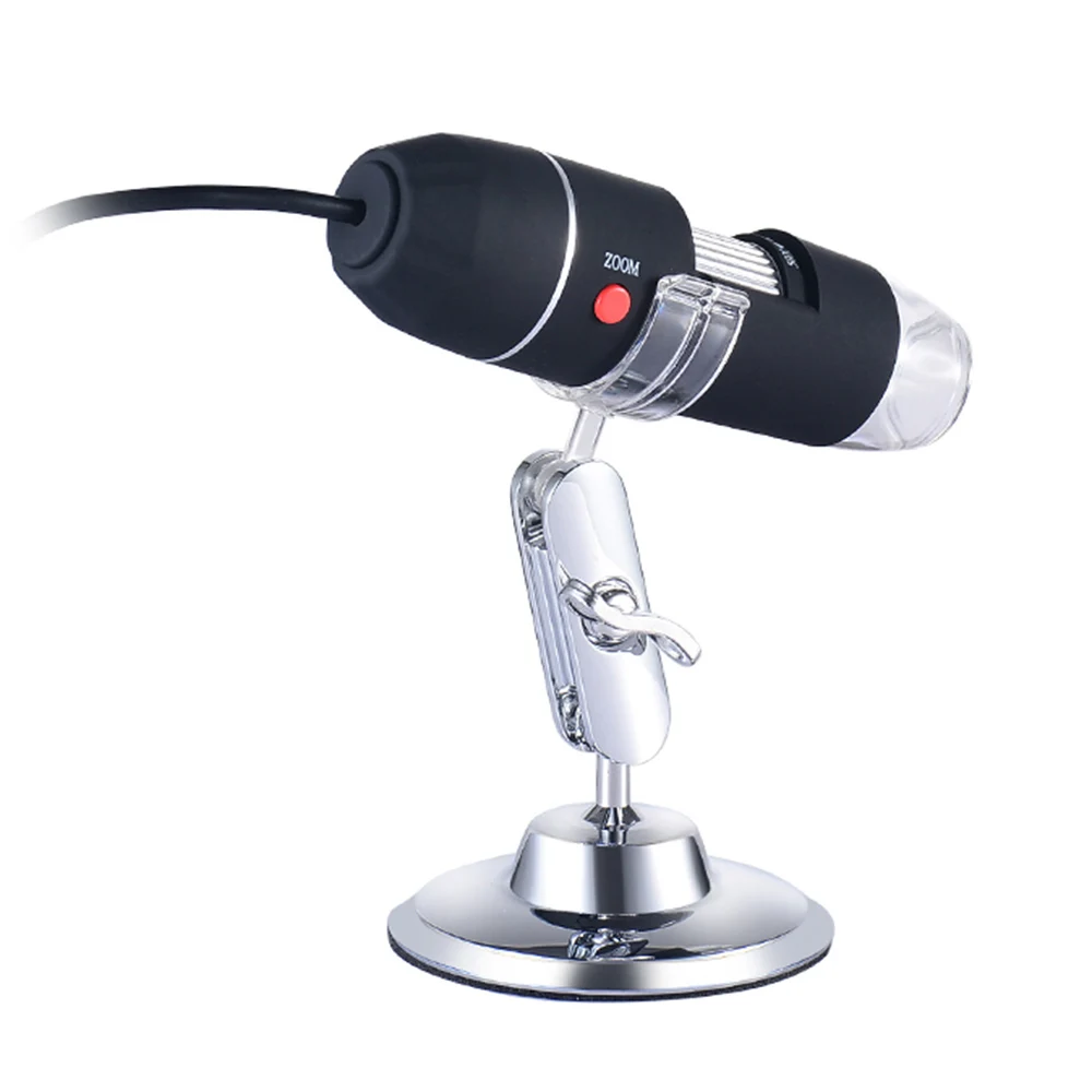 USB Digital Microscope 50X 500X Magnification Camera 8 LED Magnifier