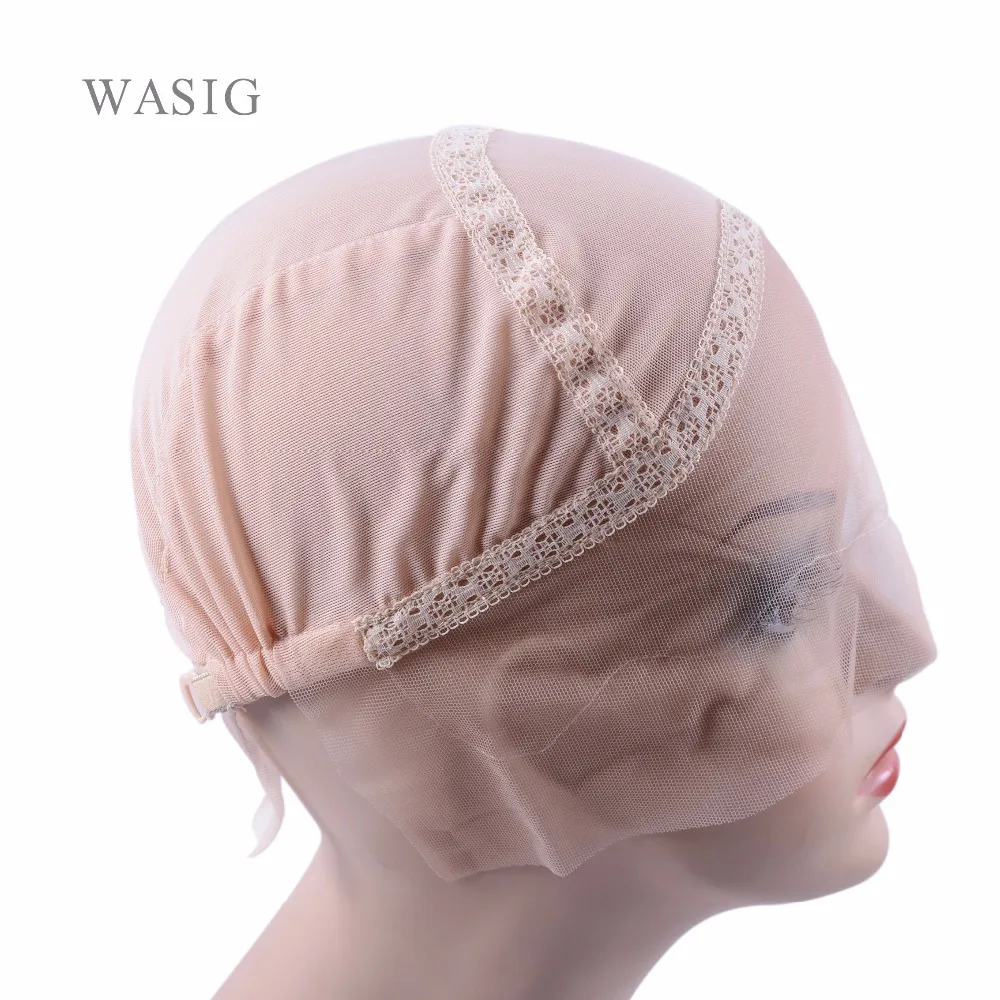 

1 Pc Blonde Color Lace Front Wig Cap for Making Wigs with Adjustable Strap Glueless Weaving Cap Wig Caps