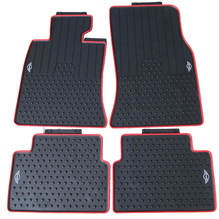 

no odor latex carpets waterproof non slip easy clean special car floor mats for MINI COUNTRYMAN Mini SUV antiskid automobile