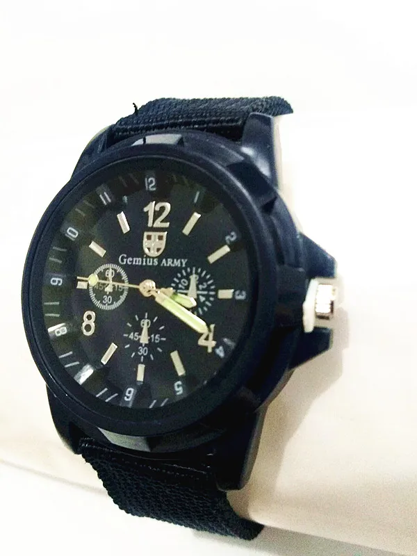 

reloj hombre Men Watches Famous Brand Casual Quartz Watch Army Soldier Canvas Strap Military Men Wrist Watches Hodinky Hot Sale
