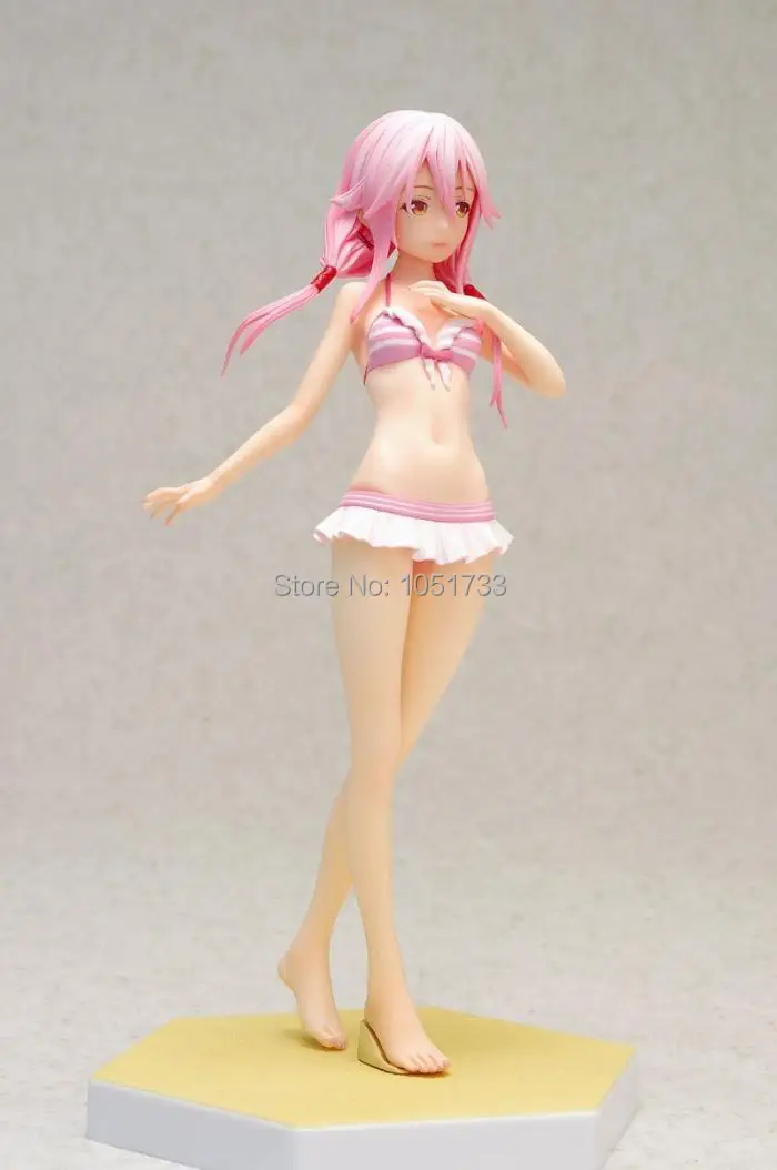 16 см аниме Guilty Crown Yuzuriha Inori Beach Queens Ver. 1/10 ПВХ фигурка сексуальная девушка Коллекционная модель игрушки