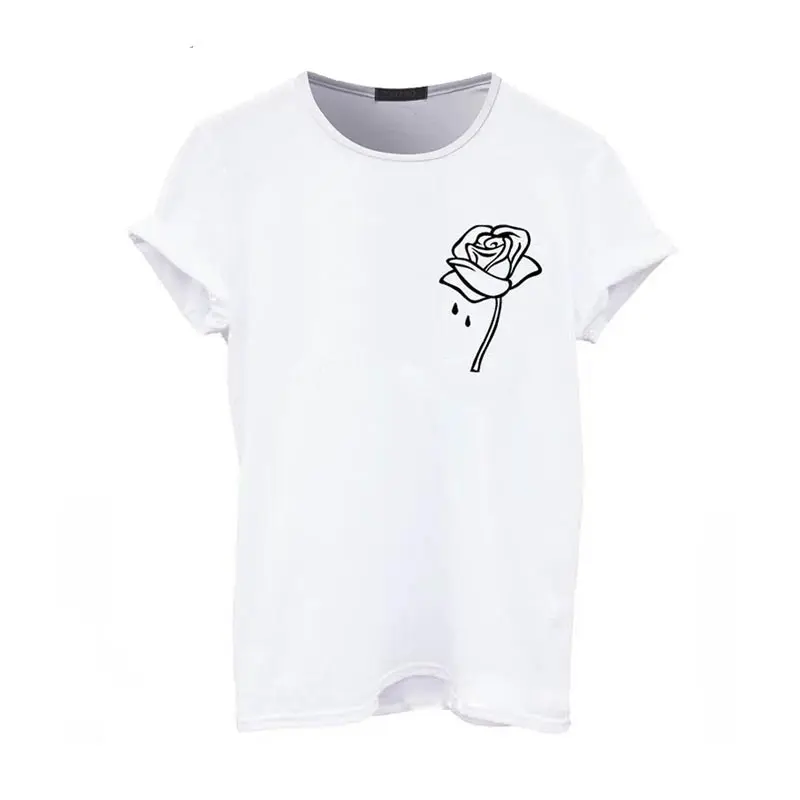 rose flroal t shirt women  (4)