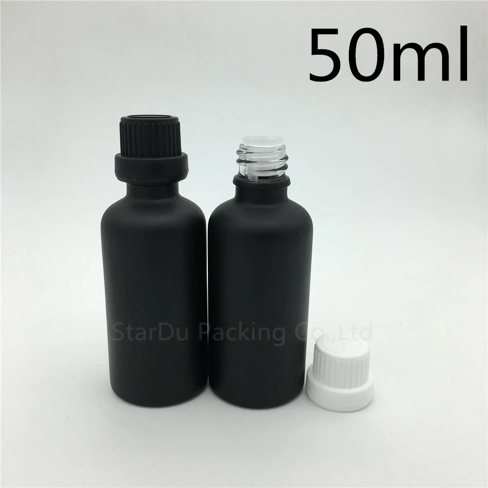 Download Free Shipping 10pcs 50ML Black Frosted Glass Bottle 50ml ...