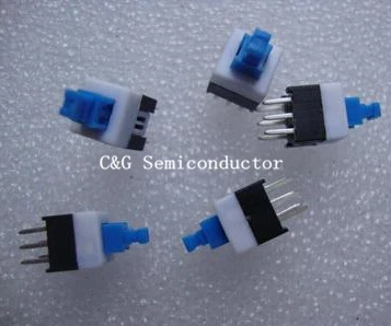 

20pcs 7*7MM Push Tactile Power Micro Switch Self lock On/Off button Latching switch 7x7mm