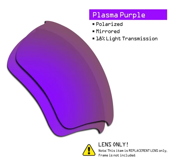 SmartVLT поляризованные Сменные линзы для солнцезащитных очков в стиле полукуртки Окли 2,0 XL-несколько вариантов - Цвет линз: Plasma Purple