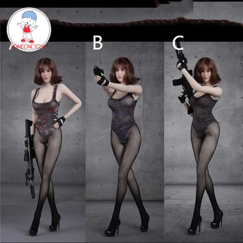 

1/6 Scale Female Clothes Tights Camouflage Swimsuit Seamless Stockings Set for 12'' Action Figure Body Accessory