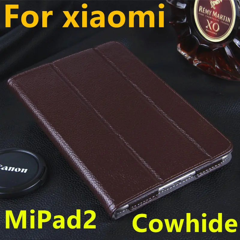 Case For Xiaomi MiPad 2 Cowhide Protective Smart cover Genuine Leather