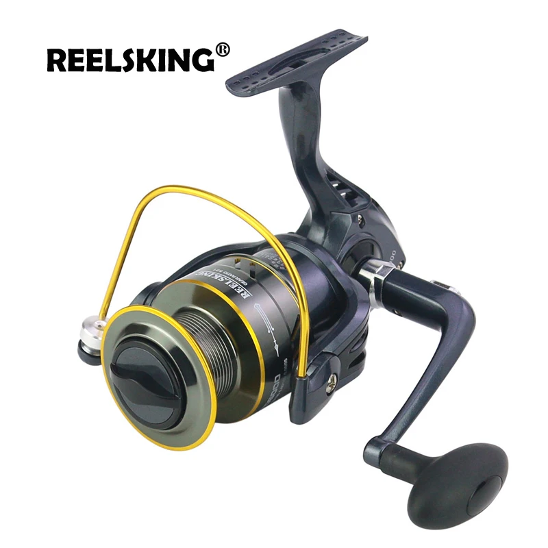 

REELSKING MD 500-10000 Fishing Reel 12BB 5.5 : 1 Aluminum Spool Spinning Fishing Reels Europe Hot-selling