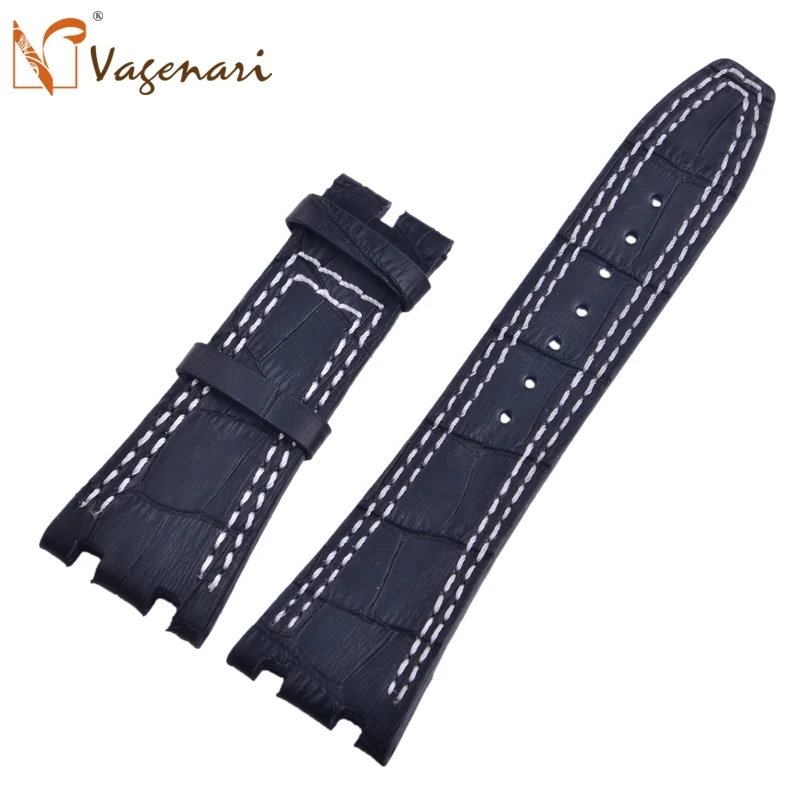 HK29 Black Genuine Leather Watch Straps 28mm /20mm For APwatch optionswatch candywatch sim