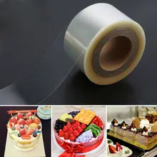 1 рулон 200 м пластиковый муссовый торт прозрачная мембрана выпечки окружающей EdgeTape