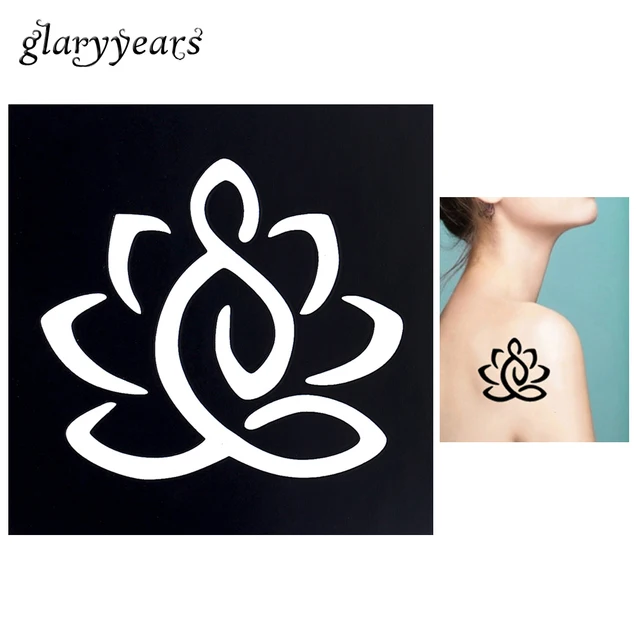 1pc body art airbrush painting tattoo stencil lotus flower petal 1pc body art airbrush painting tattoo stencil lotus flower petal