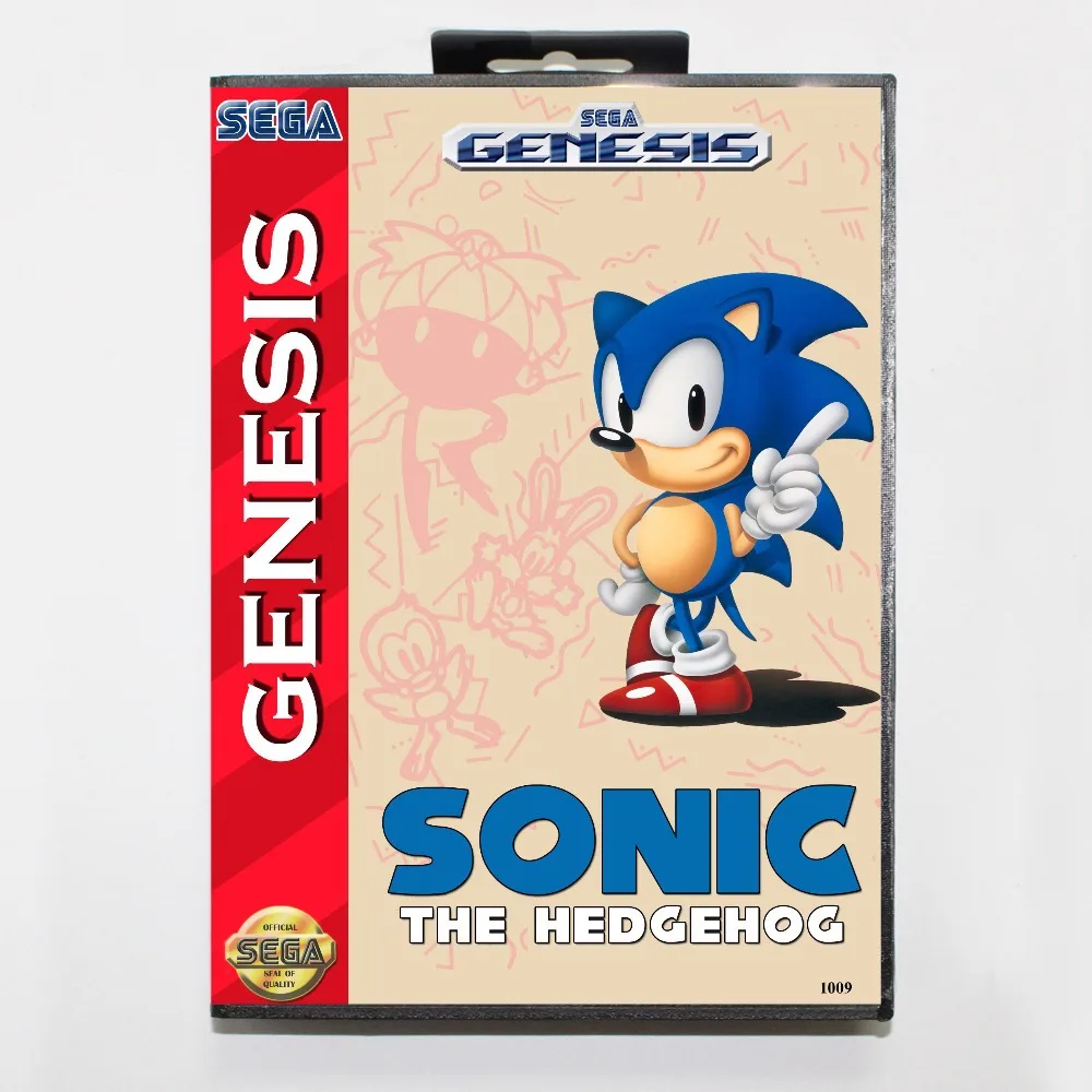 Звуковая Классика (aka Sonic зубная щётка подборка) игровой картридж 16 бит MD